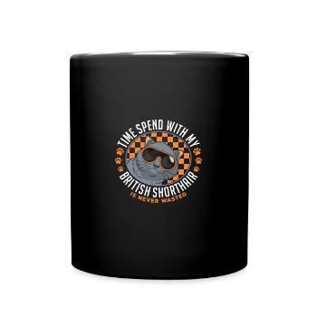 British shorthair - Full Colour Mug - black - Front