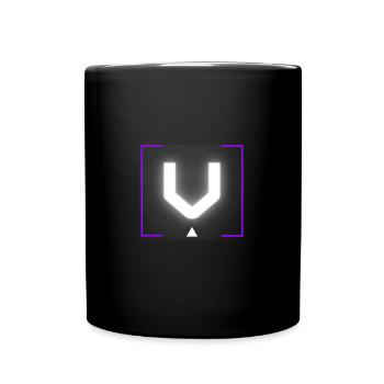 Lettre « V » - Mug uni - noir - Devant