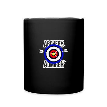 Bogenschießen cooler Spruch. Bogenschütze - Tasse einfarbig - Schwarz - Vorne