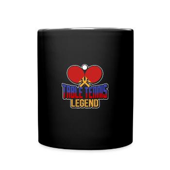 Légende du tennis de table, Joueur de tennis de table - Mug uni - noir - Devant