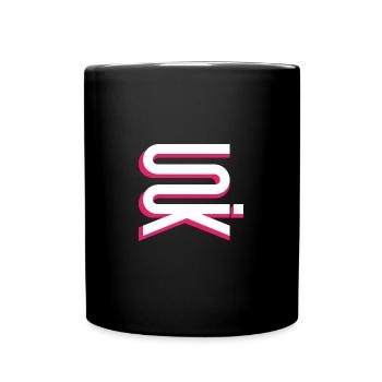 UNIK high vertical whitepink - Full Colour Mug - black - Front