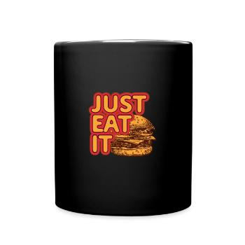 Cheat Day Burrito Burger Fast Food Pizza - Tasse einfarbig - Schwarz - Vorne