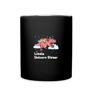 Dinosaur Licorne T-Rex frères et sœurs I Gift - Mug uni - noir - Devant