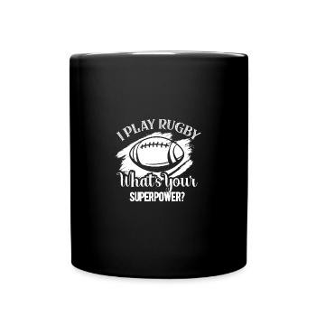 Rugby Rugby Players Team Sports Contact Sports - Full Colour Mug - black - Front