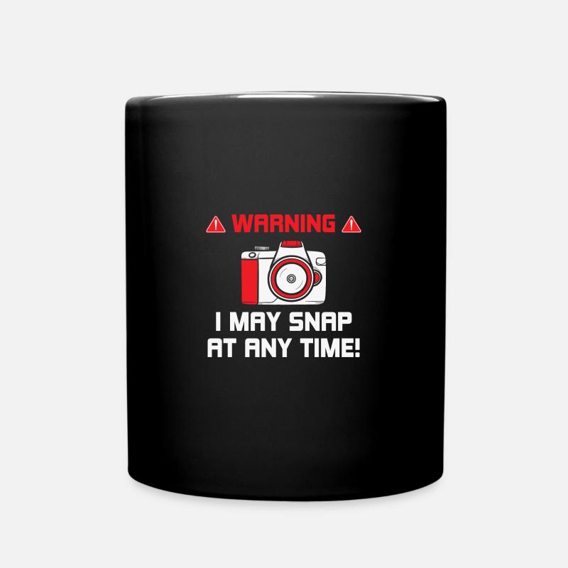 Warning - Tasse einfarbig - Schwarz