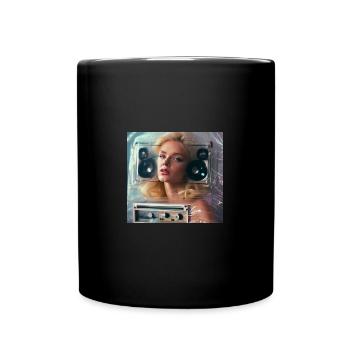 Rave Girl techno Berlin Cologne Köln LA New York - Tasse einfarbig - Schwarz - Vorne