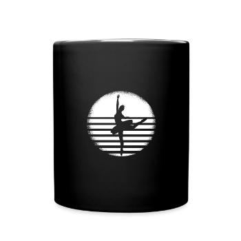 Silhouette de ballerine de ballet – - Mug uni - noir - Devant