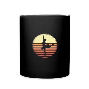 Silhouette de ballerine de ballet – - Mug uni - noir - Devant