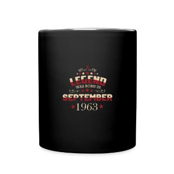 Une légende est née en septembre 1963 - Mug uni - noir - Devant