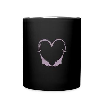 Delfin Design Delfine Liebe - Tasse einfarbig - Schwarz - Vorne