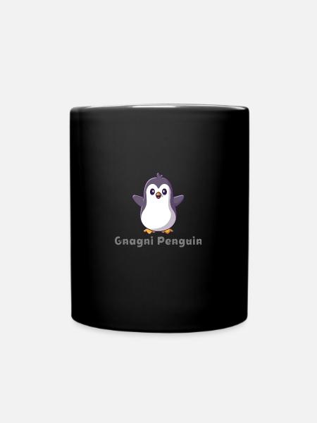 Gnagni Pinguin - Tasse einfarbig - Schwarz