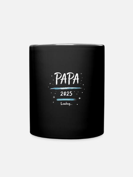 Papa 2025 Loading - Tasse einfarbig - Schwarz