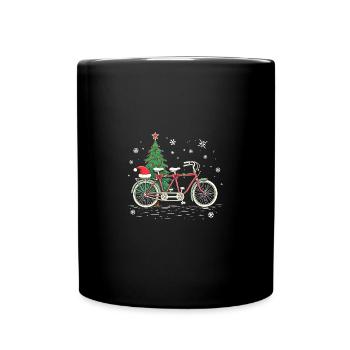 Fahrrad Weihnachtsbeleuchtung Road Cycling - Tasse einfarbig - Schwarz - Vorne