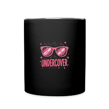 Funny Sunglasses and Undercover Speech Costume - Full Colour Mug - black - Front