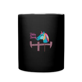 Hobby Horsing Liebligsshirt - Tasse einfarbig - Schwarz - Vorne
