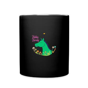 Hobby Horsing Liebligsshirt - Tasse einfarbig - Schwarz - Vorne