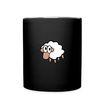 Troupeau de moutons Troupeau de laine cadeau sucré - Mug uni - noir - Devant