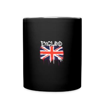 angleterre,londres,drapeau,angleterre,graffiti,royaume-uni - Mug uni - noir - Devant