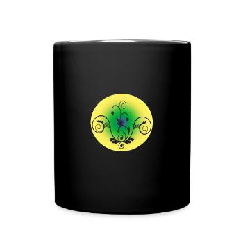Ornament - Tasse einfarbig - Schwarz - Vorne