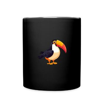Toucan au paradis: habitant coloré de la jungle - Mug uni - noir - Devant