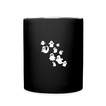Geister, Gespenster, Gespenst,Geist, karneval - Tasse einfarbig - Schwarz - Vorne