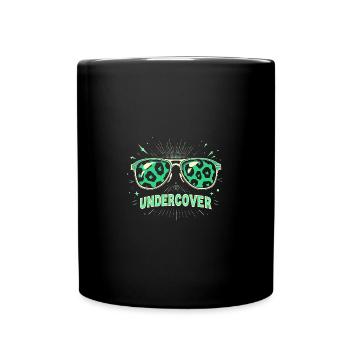 Funny Sunglasses and Undercover Speech Costume - Full Colour Mug - black - Front