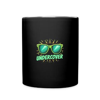 Funny Sunglasses and Undercover Speech Costume - Full Colour Mug - black - Front