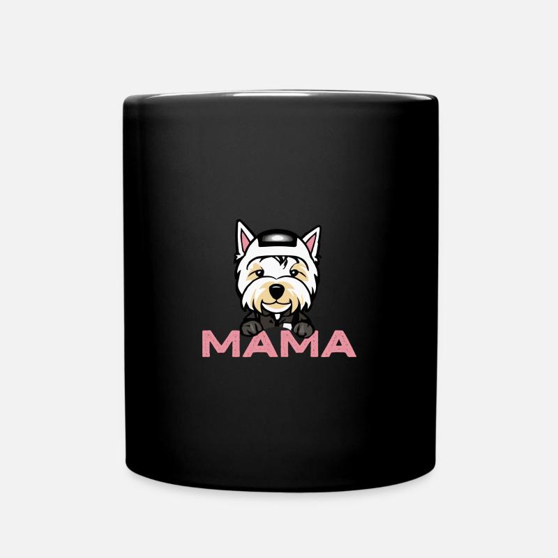 Westie Mama Hund Geschenk Westie - Tasse einfarbig - Schwarz