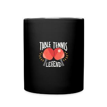 Légende du tennis de table, Joueur de tennis de table - Mug uni - noir - Devant