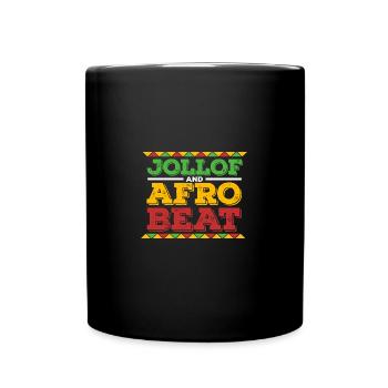 Ghana Ghanaian Flag Jollof Afro Beat I Gift - Full Colour Mug - black - Front