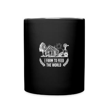 Farmer Farmer Farmer Tractor Farm - Full Colour Mug - black - Front