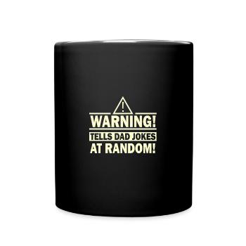 Tells Dad Joke - Full Colour Mug - black - Front