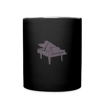 DNA Piano - Passion for classical music - Full Colour Mug - black - Front
