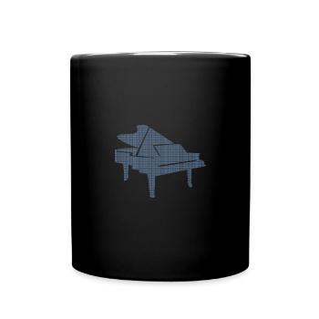 DNA Piano - Passion for classical music - Full Colour Mug - black - Front