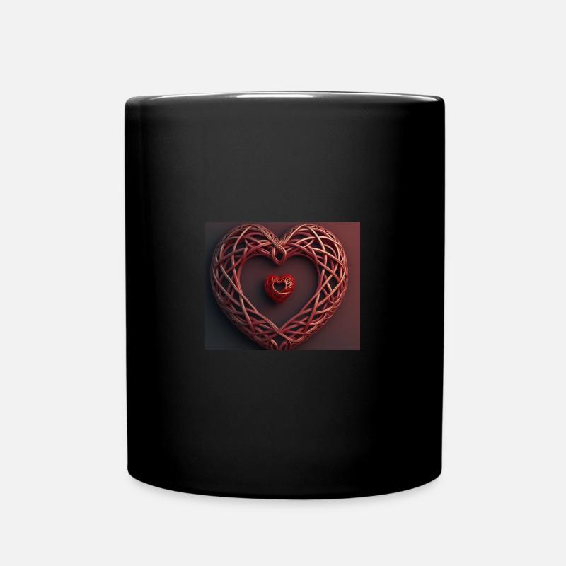 Coeur heart - Mug uni - noir