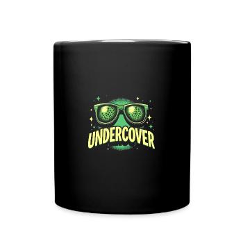 Funny Sunglasses and Undercover Speech Costume - Full Colour Mug - black - Front