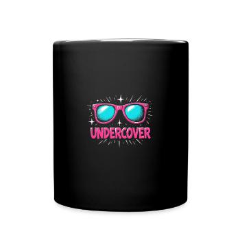 Funny Sunglasses and Undercover Speech Costume - Full Colour Mug - black - Front