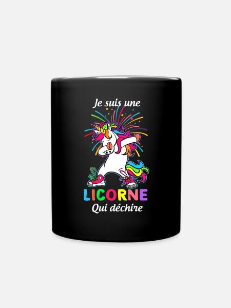 La Licorne Qui Déchire C'est Moi - Mug uni - noir