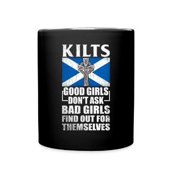 Kilt écossais disant jupe écossaise Écosse - Mug uni - noir - Devant