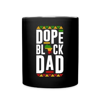 Black Dad, Black History Month - Full Colour Mug - black - Front