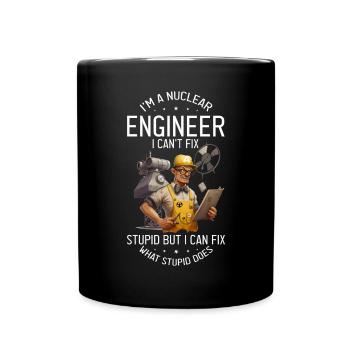 Erneuerbare Nukleare Spruch für Nukleartechnik - Tasse einfarbig - Schwarz - Vorne