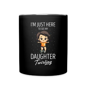 Stocktanz Design für Stabtänzerin - Tasse einfarbig - Schwarz - Vorne