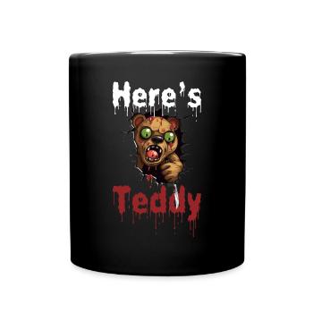 Zombie Halloween Monster Horror Knife Blood - Full Colour Mug - black - Front