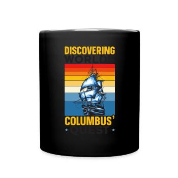 The Discovery of the Worlds - Columbus' Quest - Kolu - Full Colour Mug - black - Front
