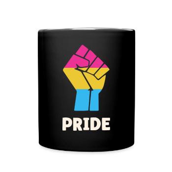 Pansexual Pride Fist Design pour l’égalité - Mug uni - noir - Devant