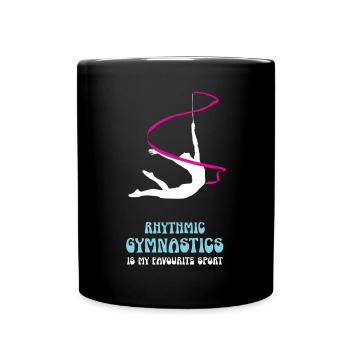 Rhythmic Gymnastics Is My Favourite Sport Turnerin - Tasse einfarbig - Schwarz - Vorne