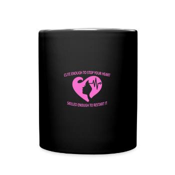 nurse - Tasse einfarbig - Schwarz - Vorne