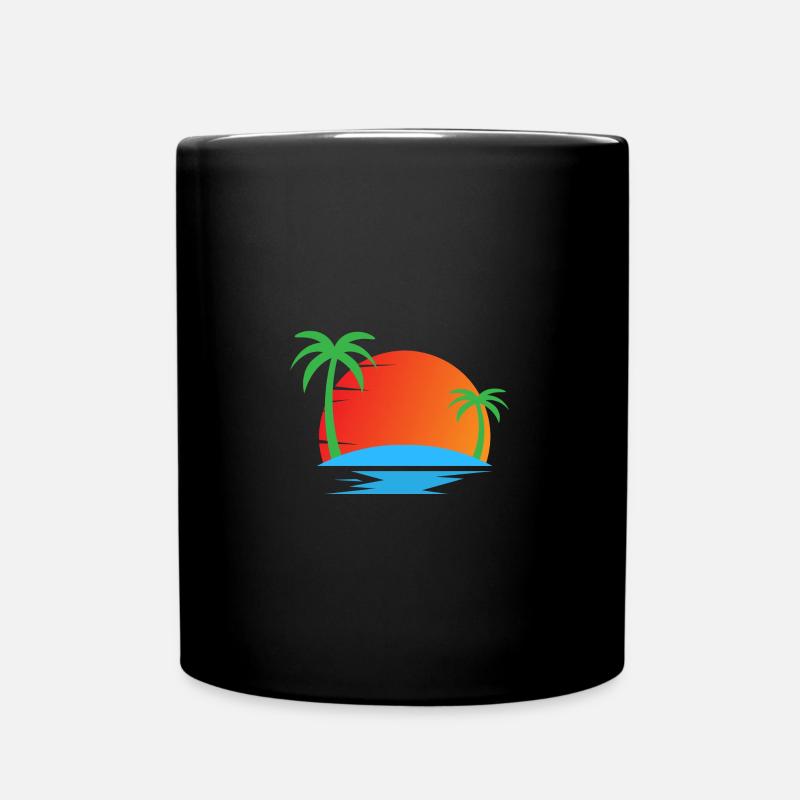 Coucher de soleil - Mug uni - noir