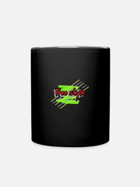 free style - Mug uni - noir