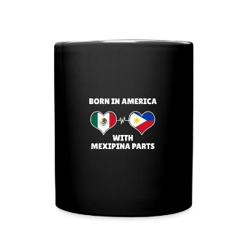 Philippinen Filipina Mexiko Herz DNA I Geschenk - Tasse einfarbig - Schwarz - Vorne